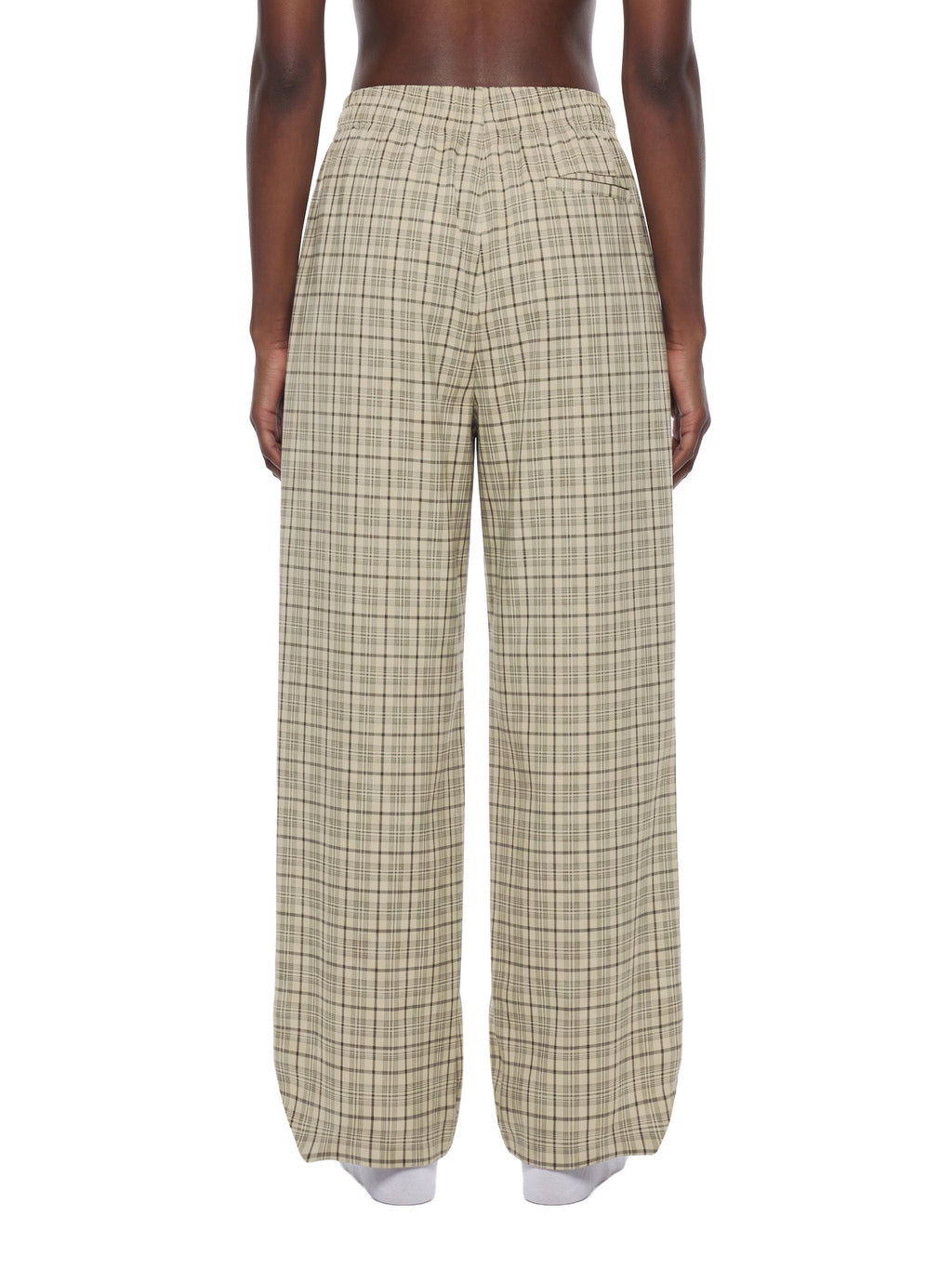 Unisex Plaid Wide-Leg Pants