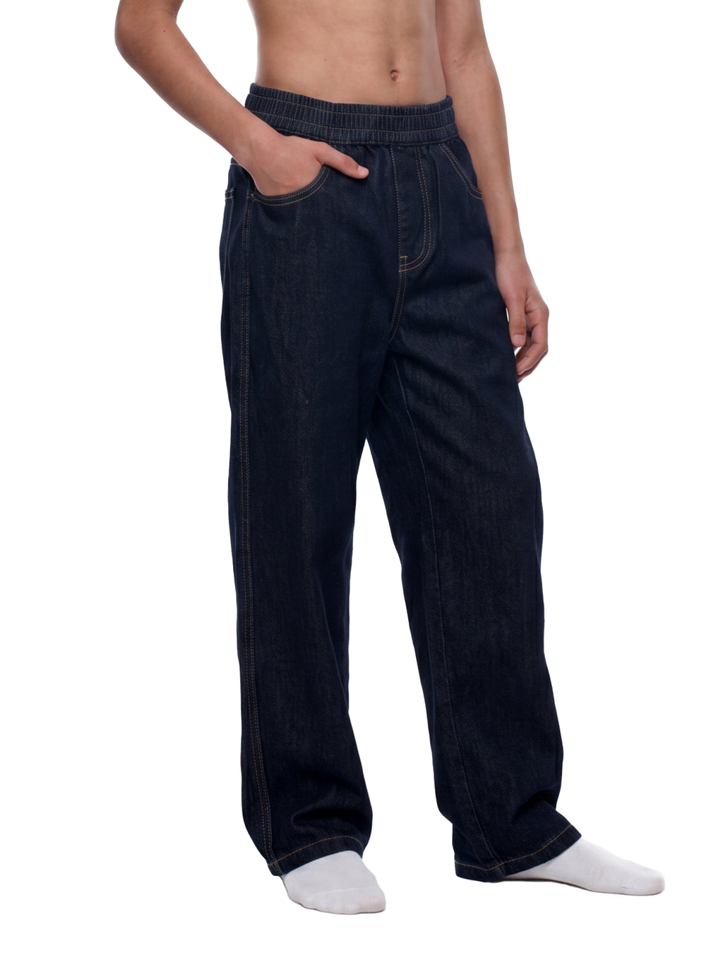 Kid’s Straight Leg Elastic Waist Jeans