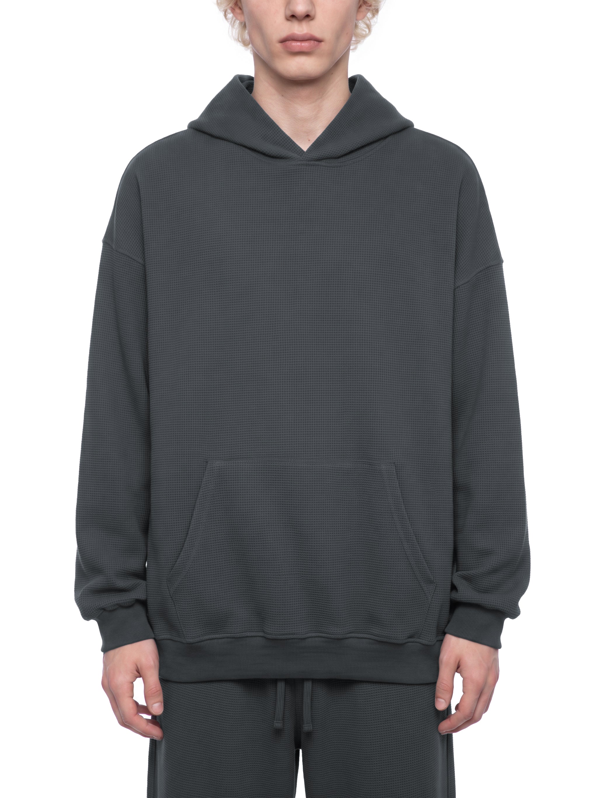 Unisex Waffle Oversized Hoodie