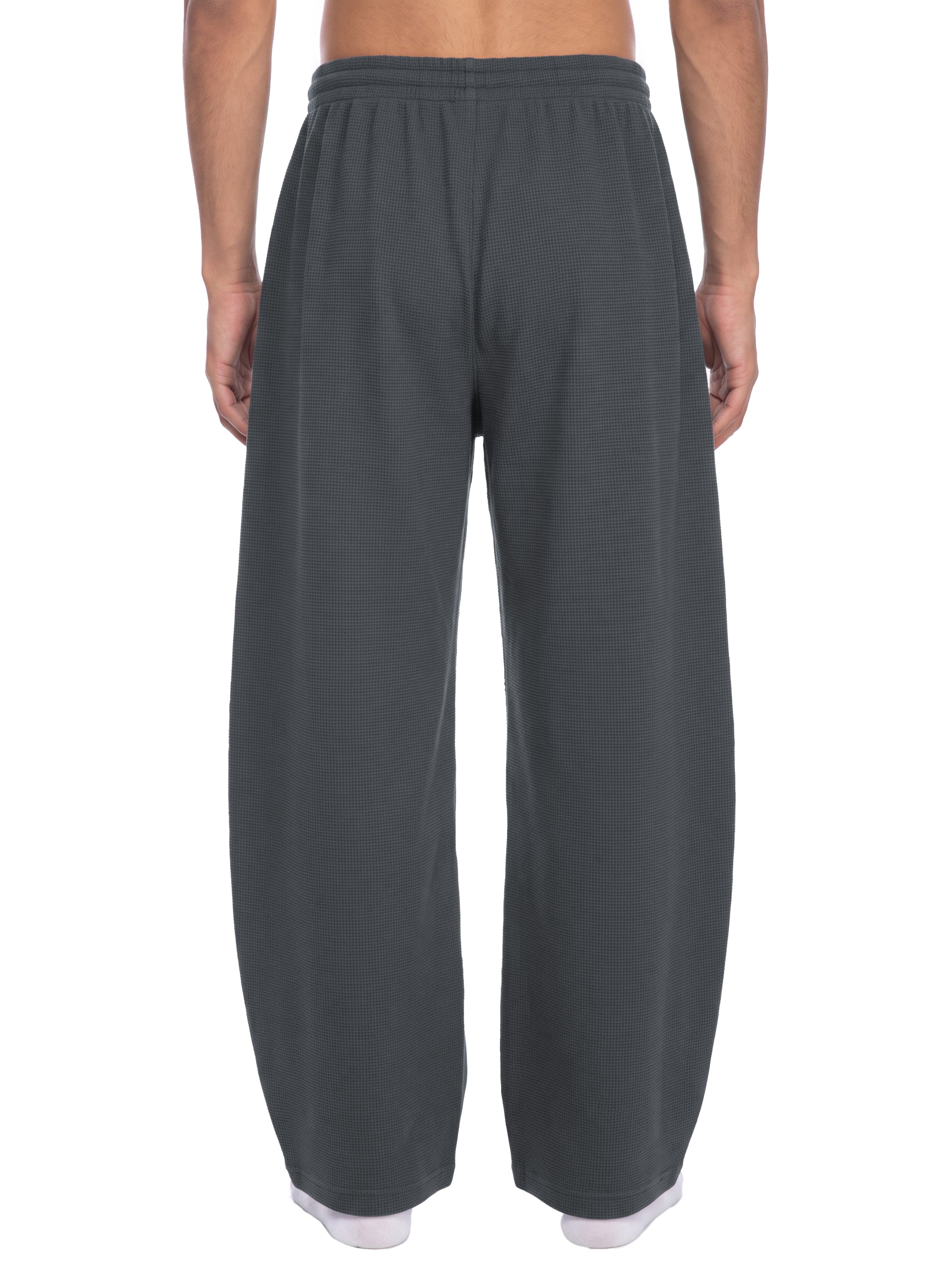 Unisex Waffle Barrel Leg Pants