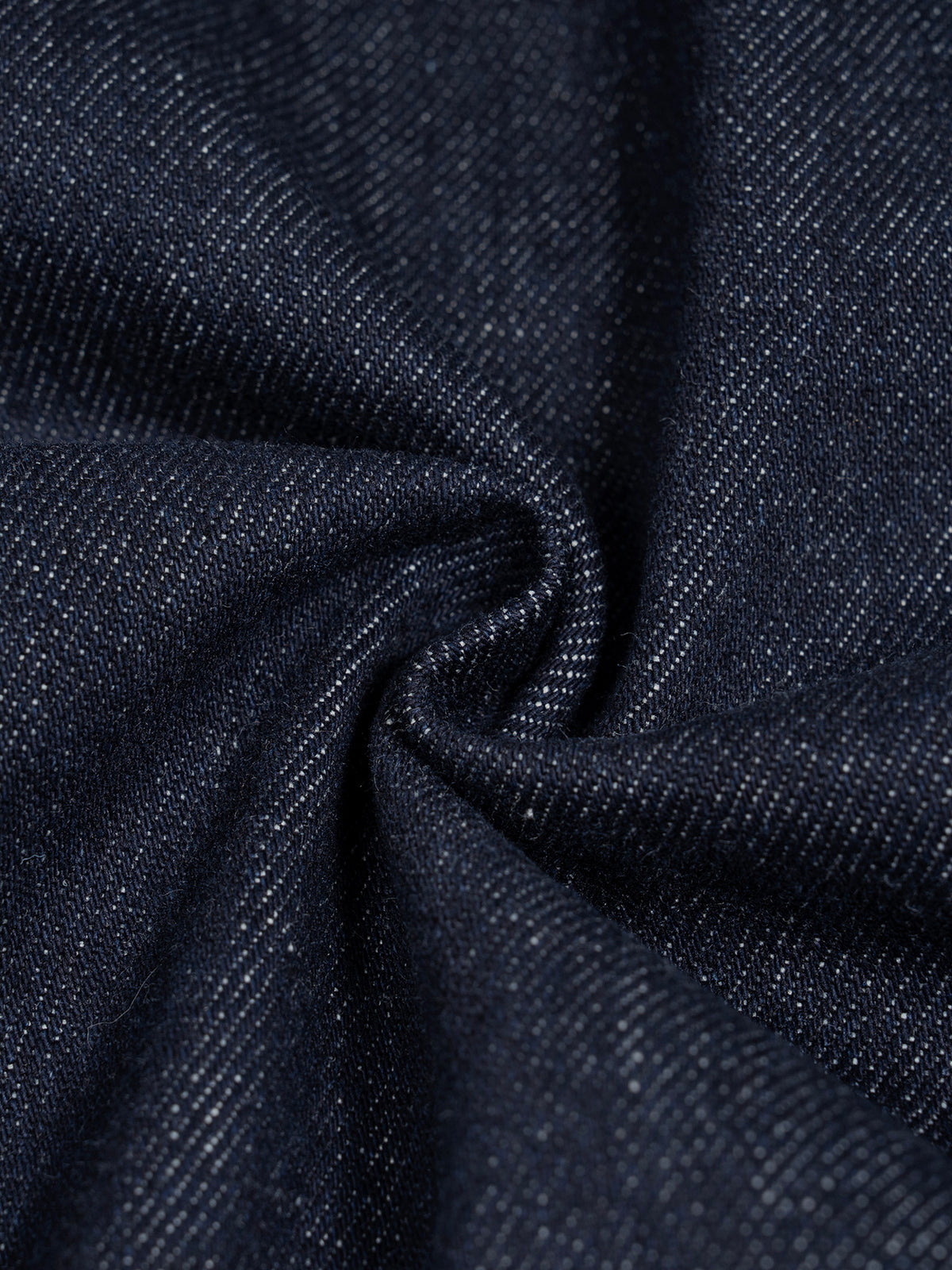 Men’s Boxy Vintage Wash Hooded Denim Jacket denim texture detail