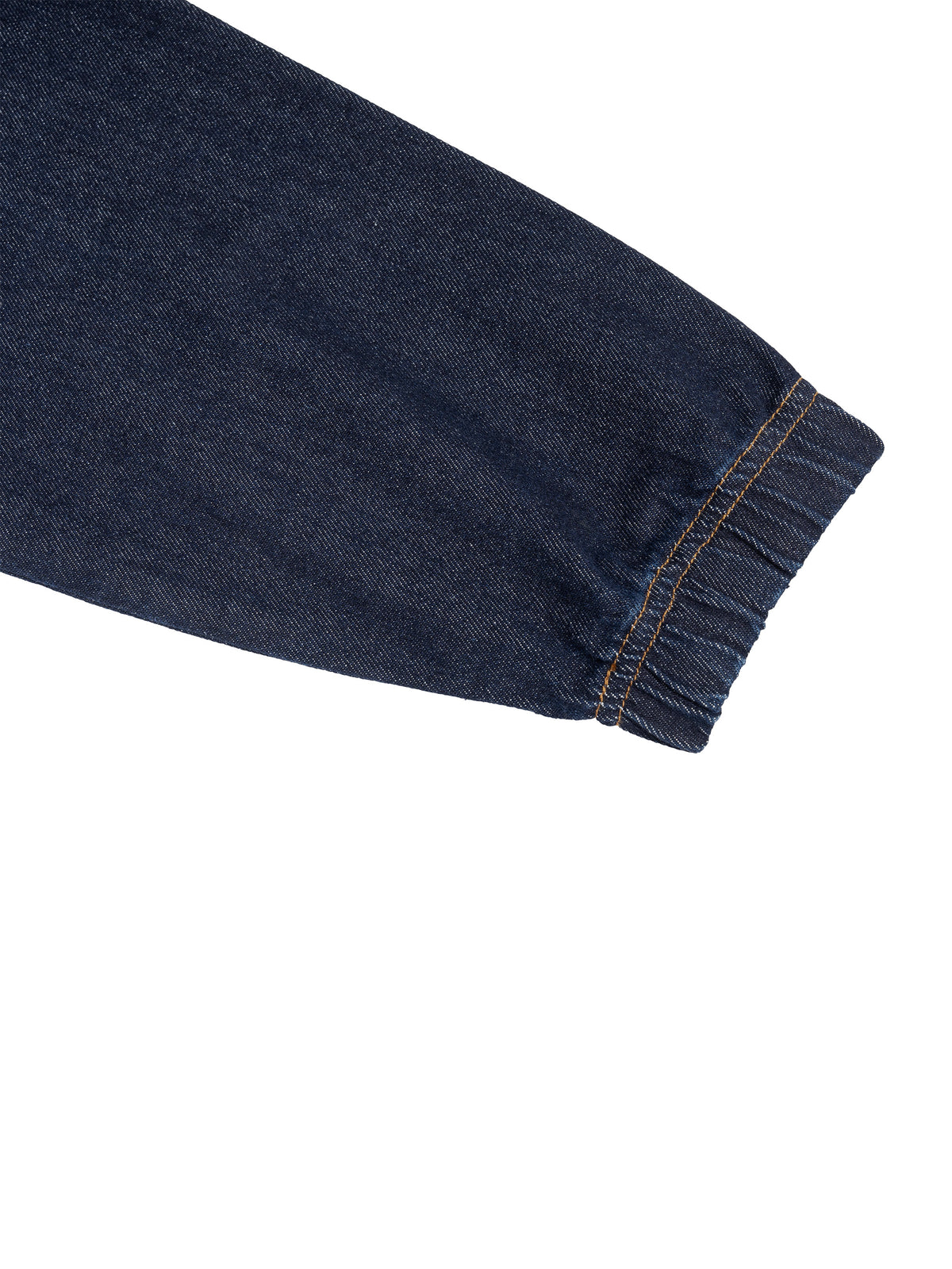Men’s Boxy Vintage Wash Hooded Denim Jacket sleeve cuff detail
