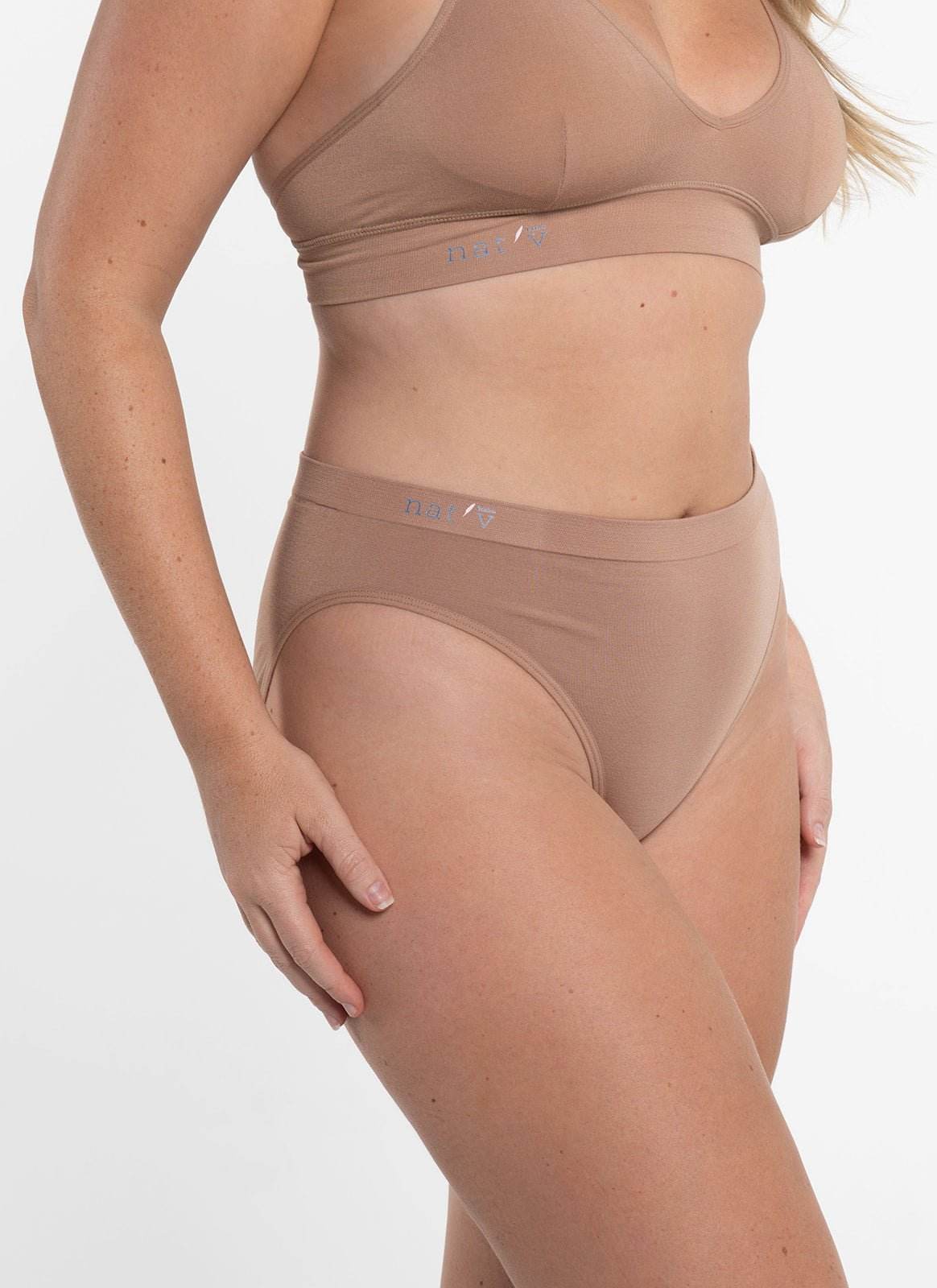 Callie Modal Bikini Brief Underwear - Chestnut