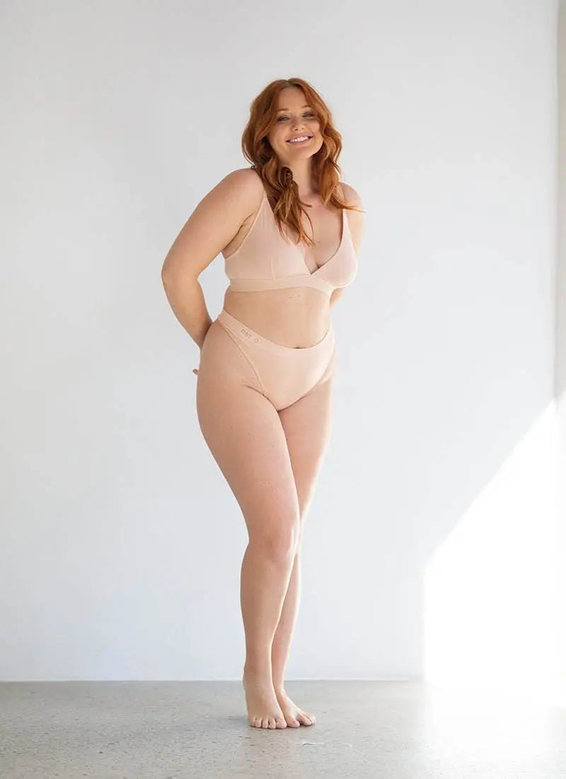 Cheeky Modal G-String Underwear - Bone