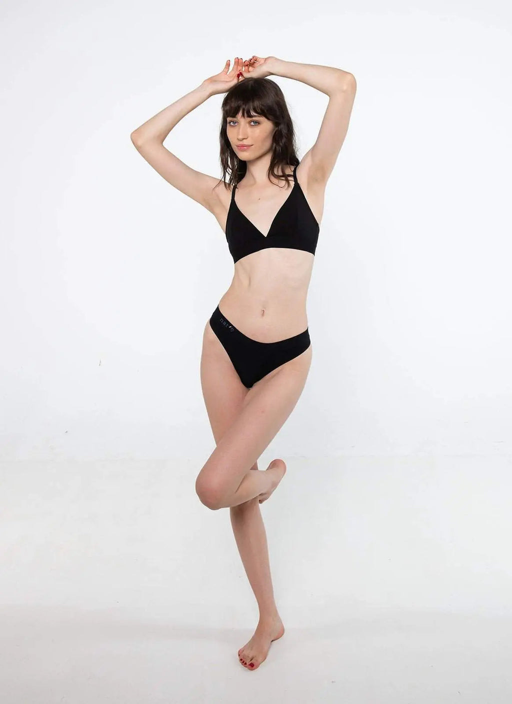 Cheeky Modal G-String Underwear - Black