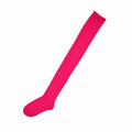 New Womens Ladies Cotton Socks Hot Pink Thigh High Socks Size 2-8