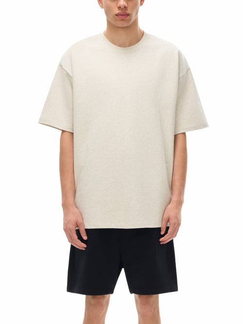Off Script Heavyweight Drop Shoulder T-Shirt on male model front view