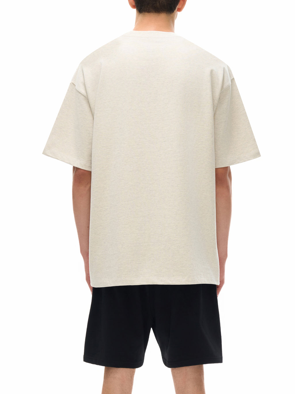 Off Script Heavyweight Drop Shoulder T-Shirt on male model back three-quarter view