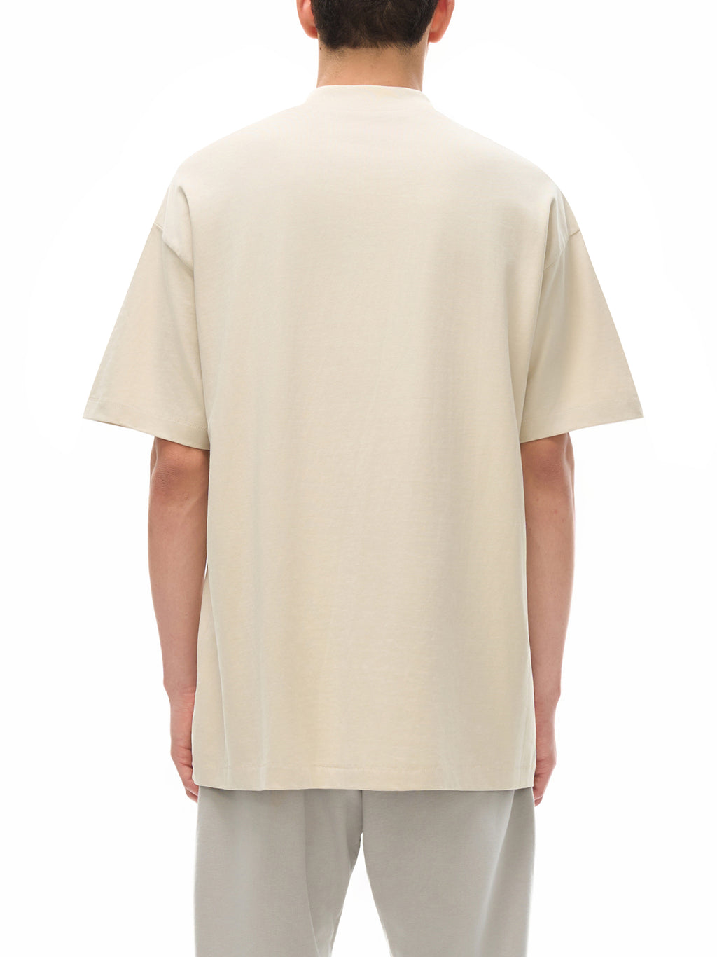 Off Script Essential Cotton T-Shirt on male model casual front view