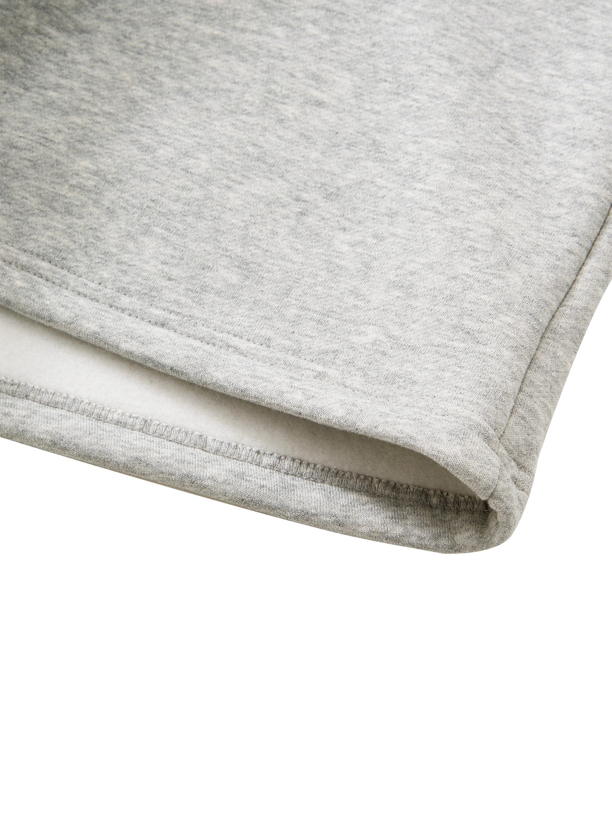 Off Script Unisex Raw Edge Fleece Shorts detail view 16