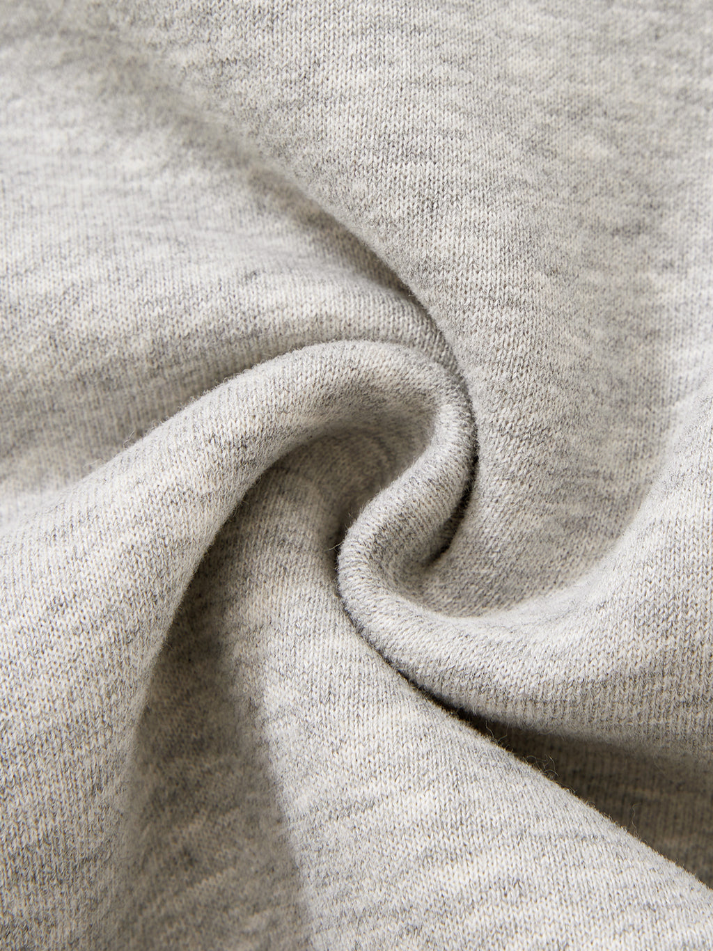 Off Script Unisex Raw Edge Fleece Shorts fabric detail view