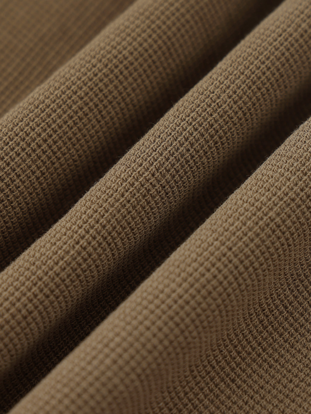 Off Script Unisex Sunfade Raw Edge Shorts Coffee fabric close-up