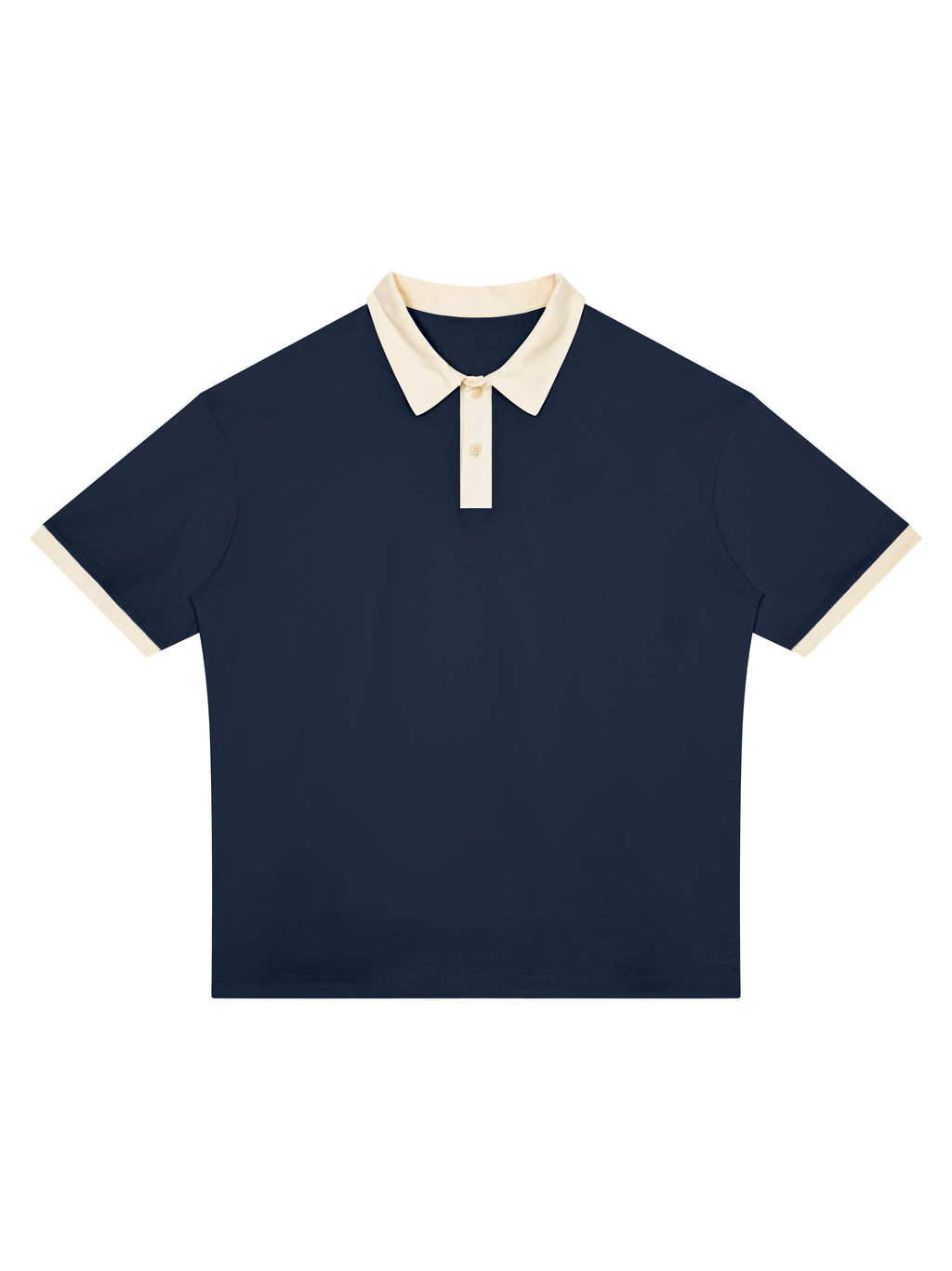 Off Script Unisex Color Block Polo Shirt front product view