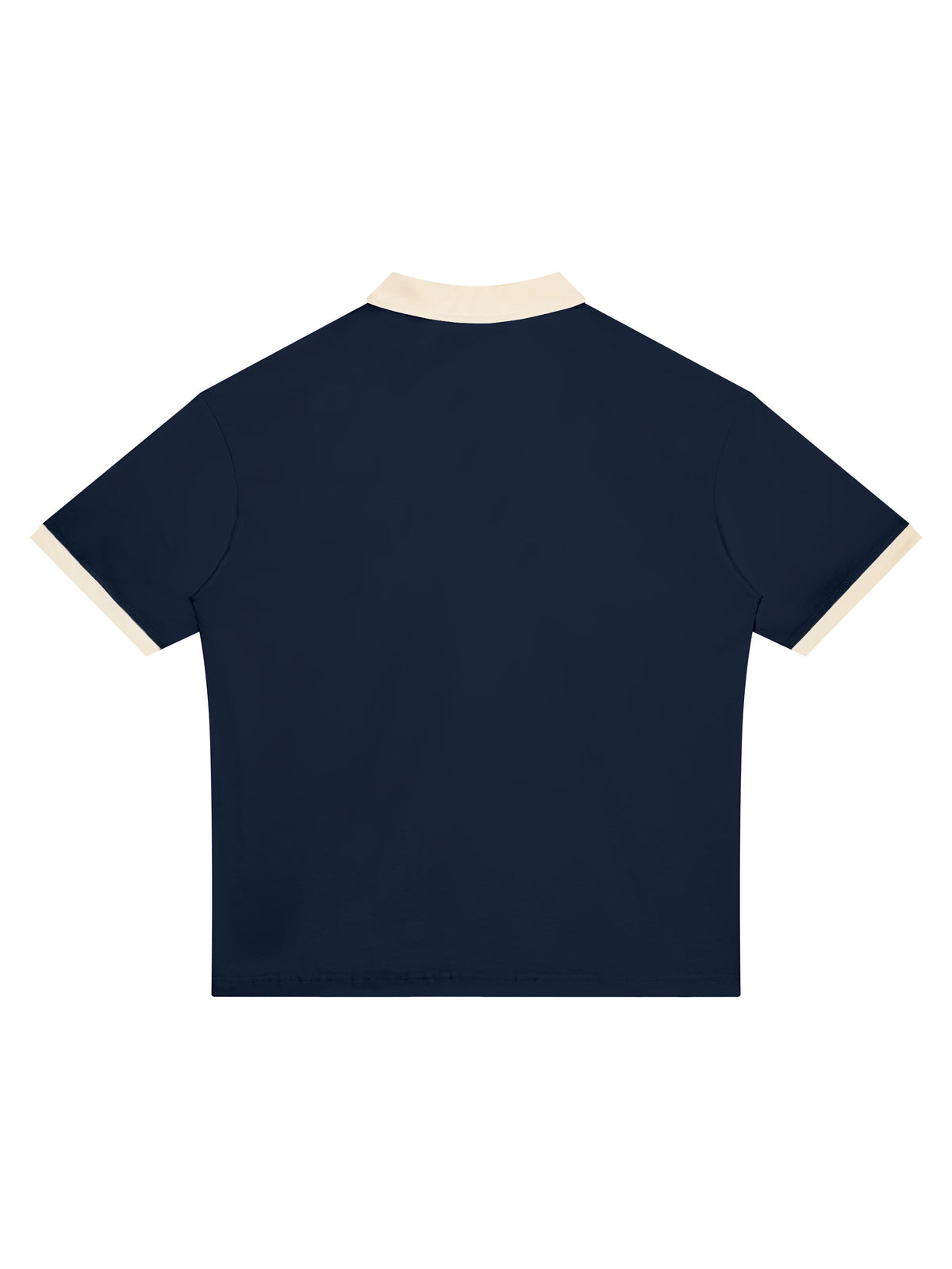 Off Script Unisex Color Block Polo Shirt back product view