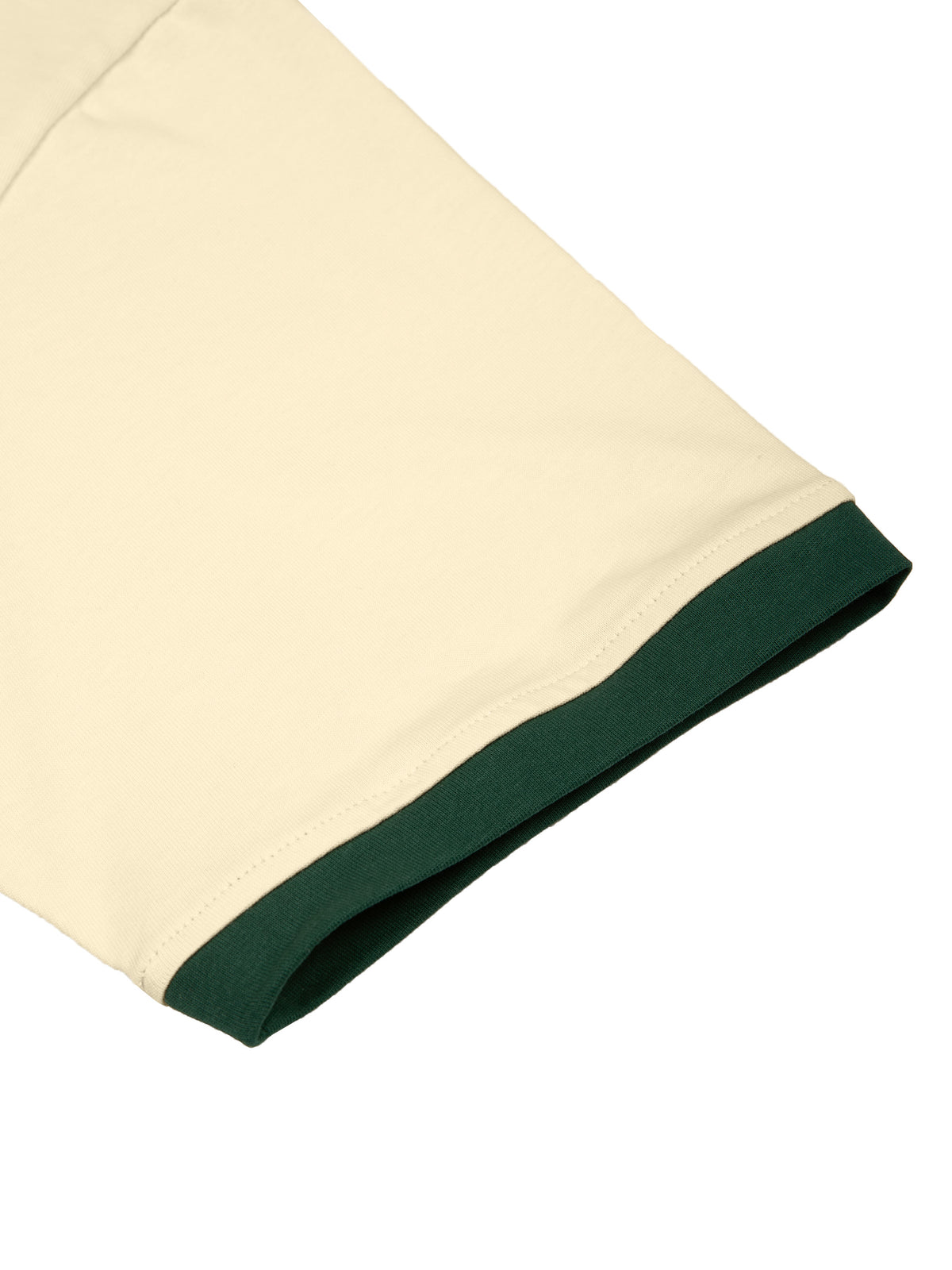 Off Script Unisex Color Block Polo Shirt sleeve cuff detail