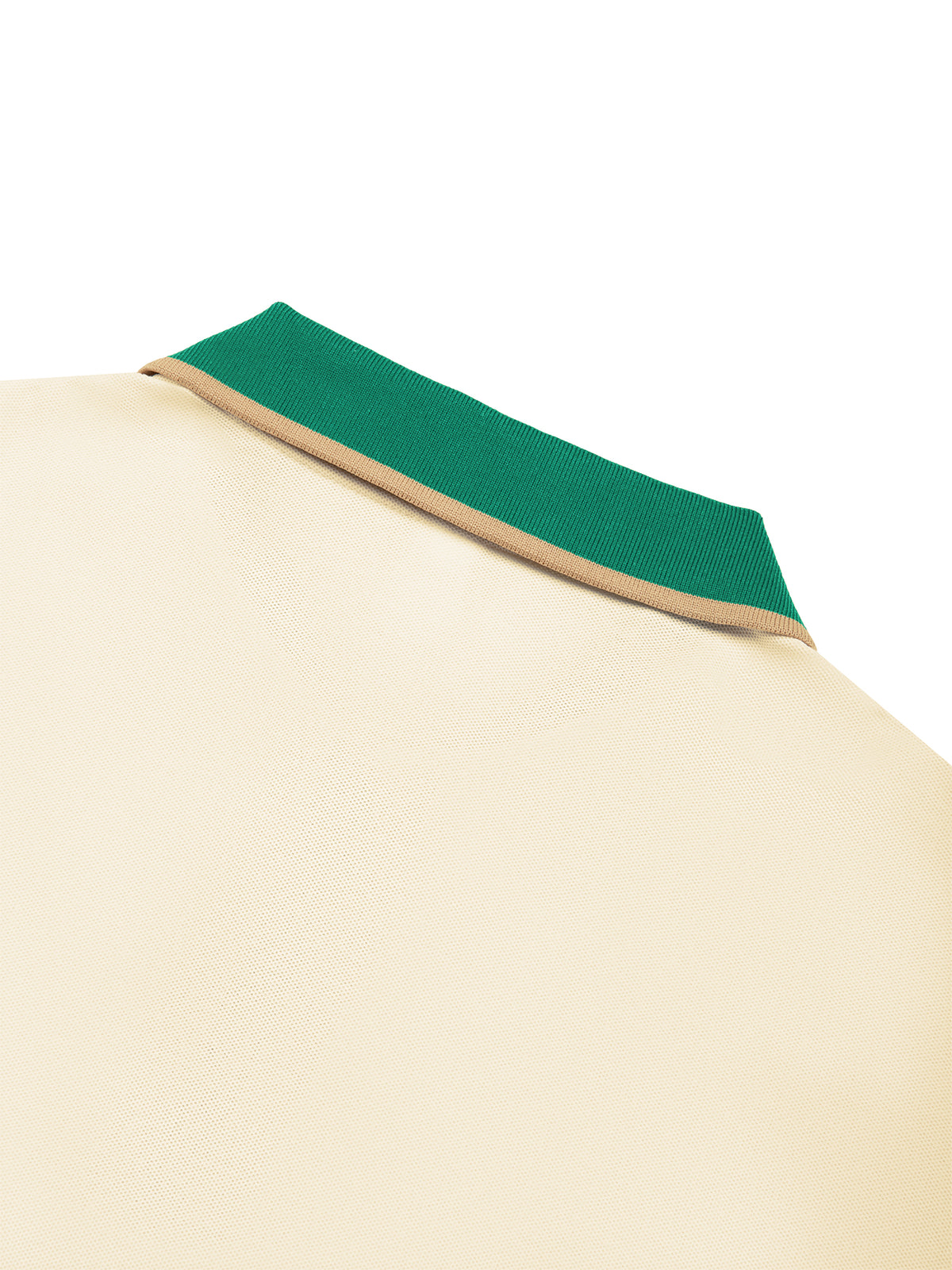 Off Script Unisex Color Block Polo Shirt back collar detail