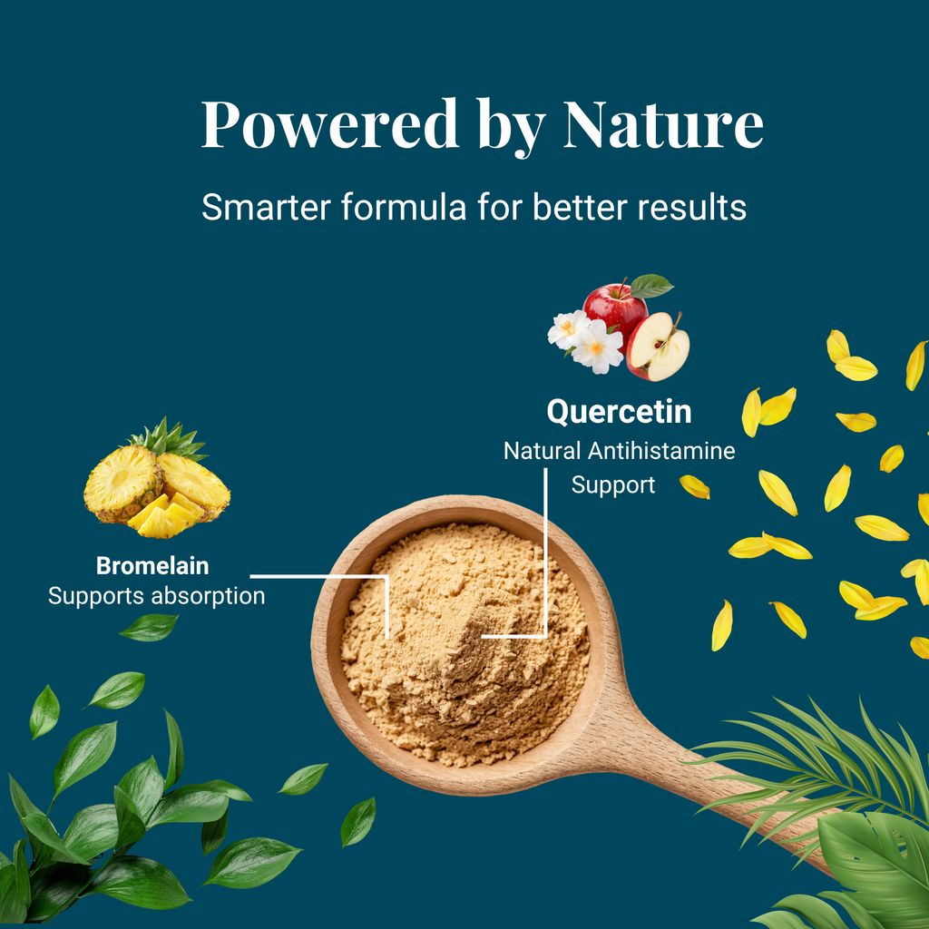 Quercetin with Bromelain for Dogs – Skin Allergy & Itch Support