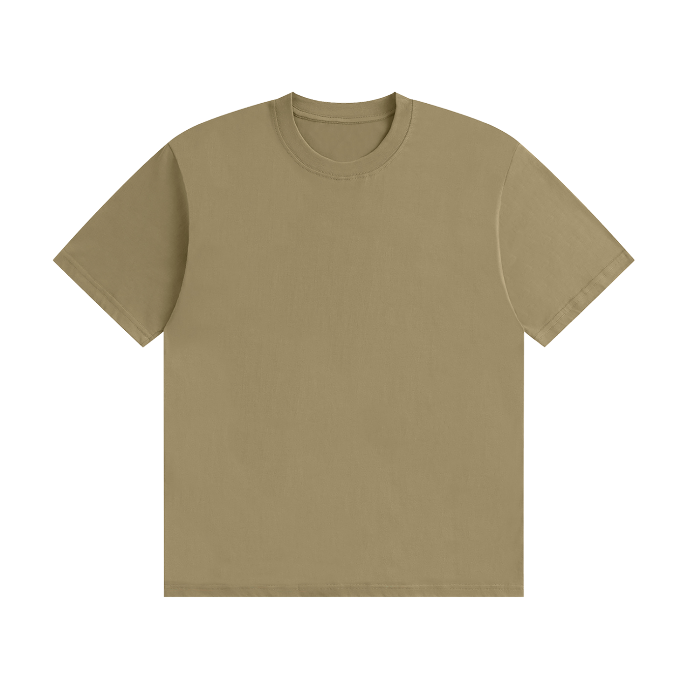 Unisex Seamless Cotton T-Shirt — Khaki front