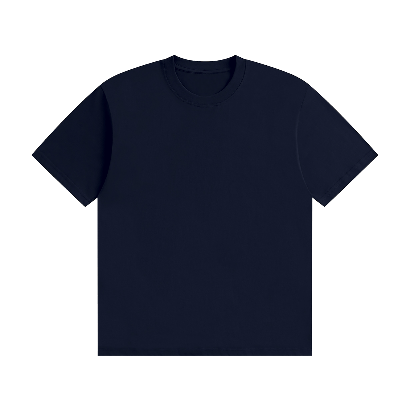 Unisex Seamless Cotton T-Shirt — Navy Blue front