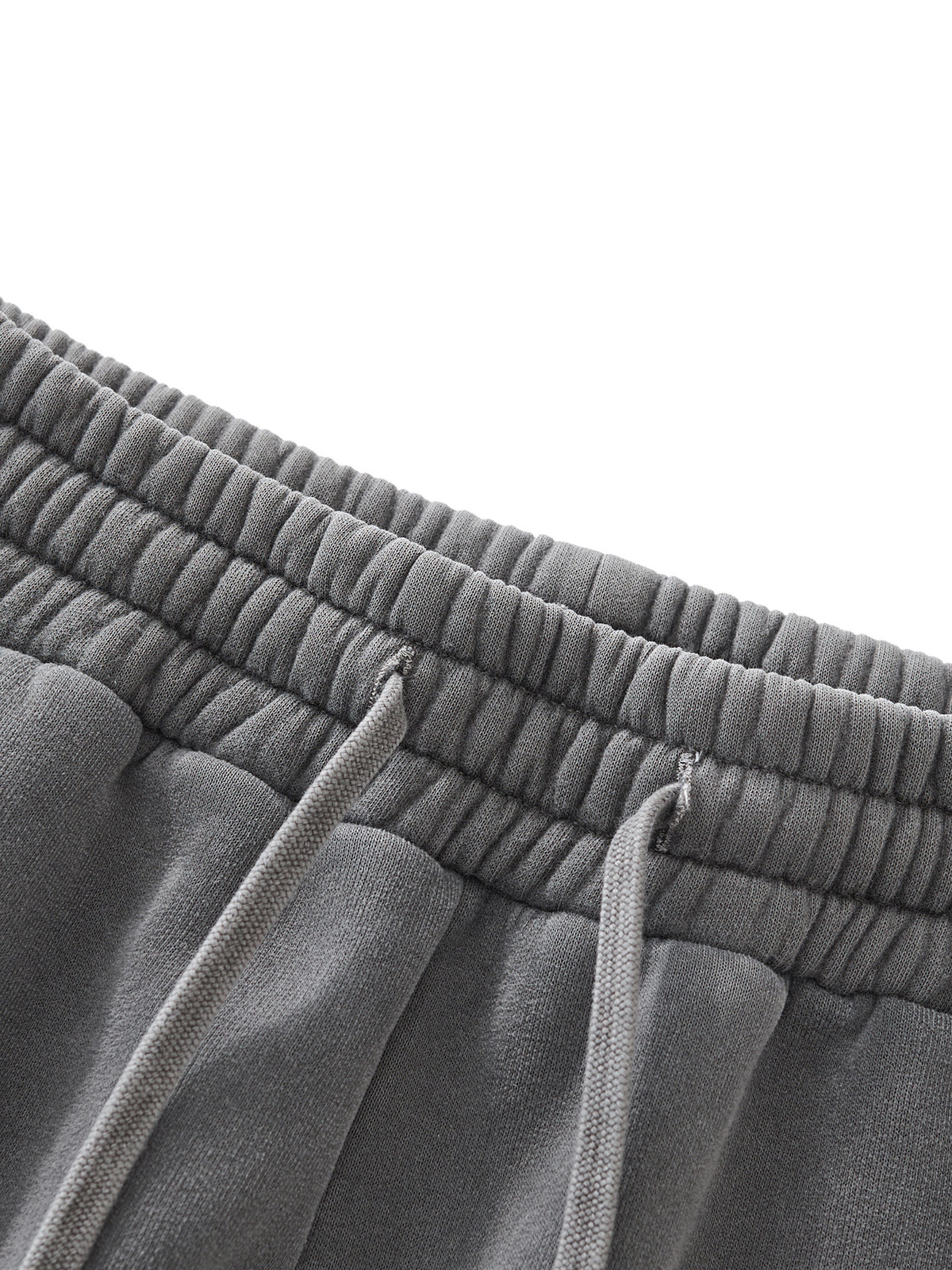 Unisex Frayed Enzyme-Washed Fleece Sweatpants gallery image