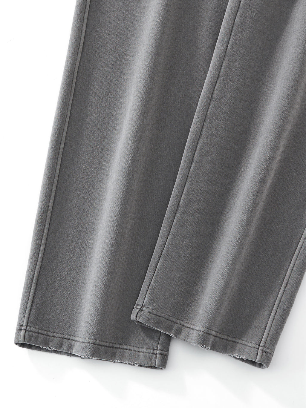 Unisex Frayed Enzyme-Washed Fleece Sweatpants gallery image