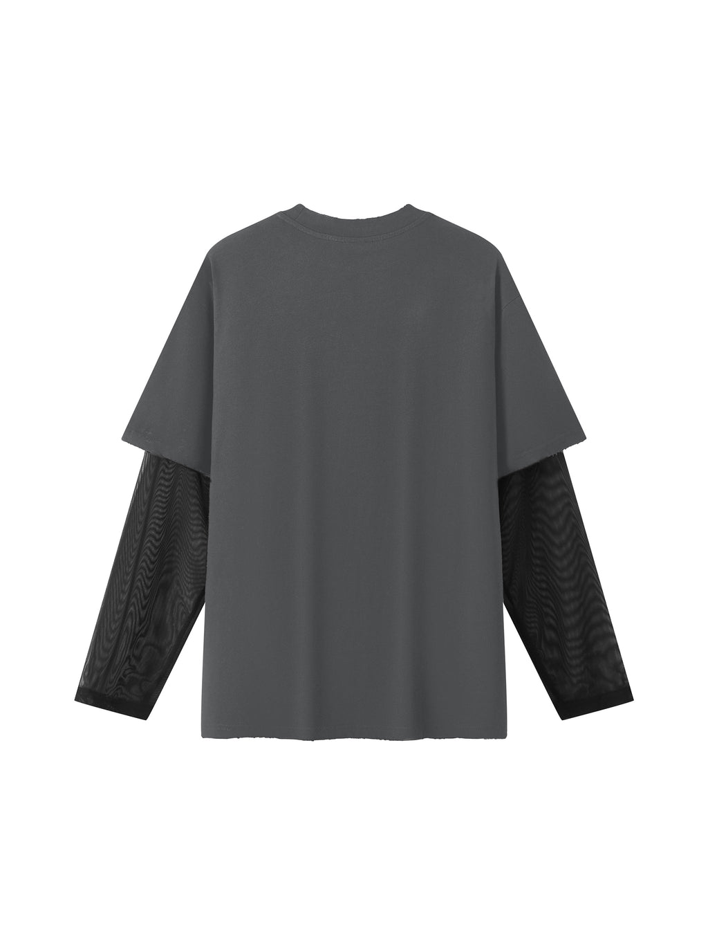Unisex Sunfade Layer T-Shirt dark gray back product view