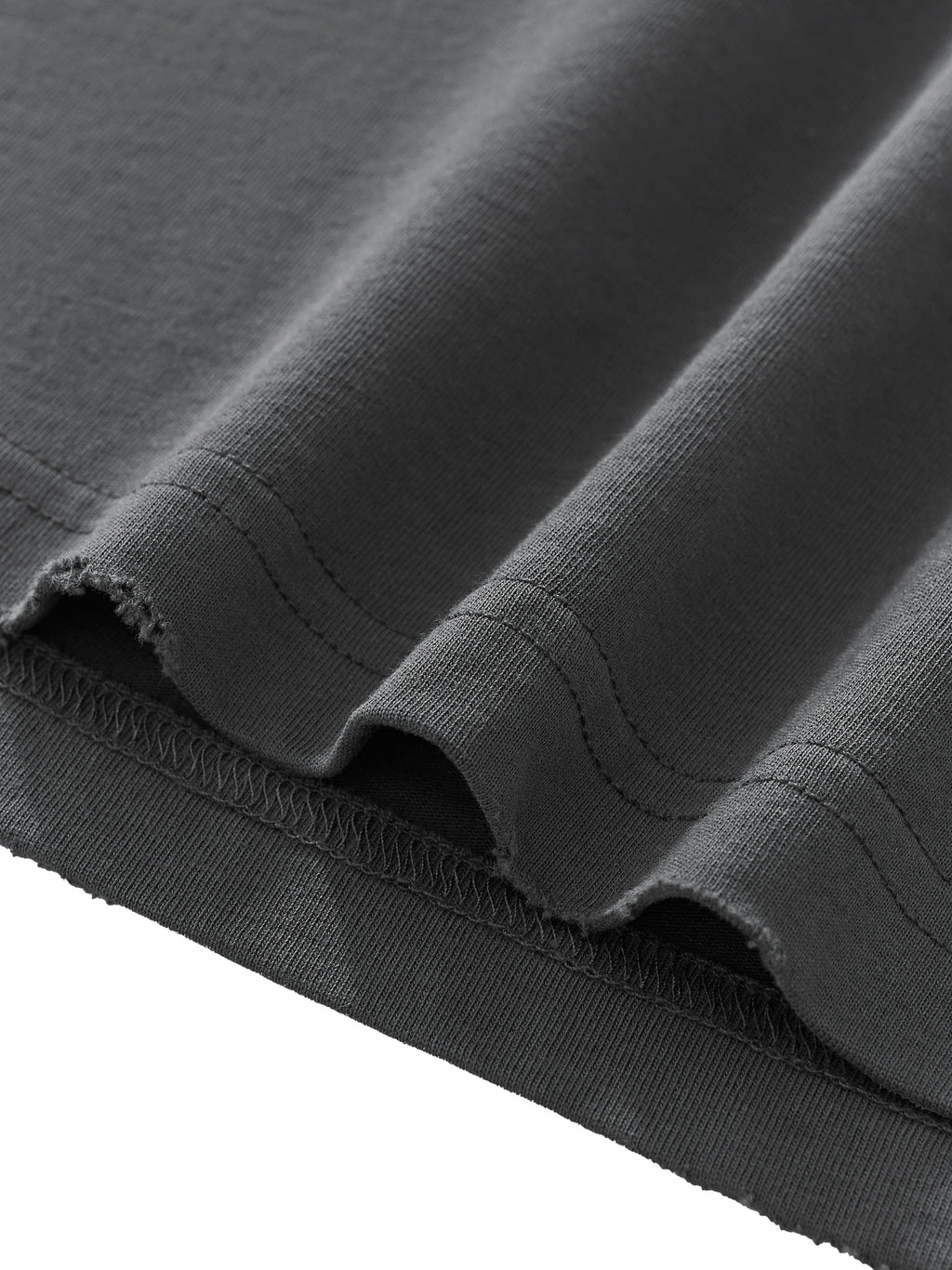 Unisex Sunfade Layer T-Shirt raw edge sleeve detail
