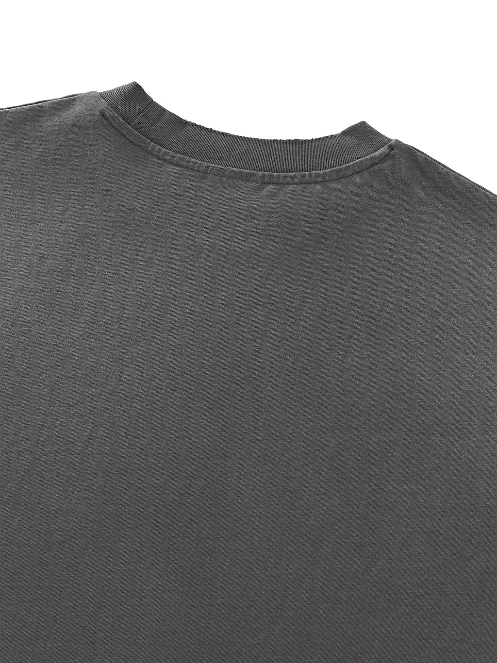 Unisex Sunfade Layer T-Shirt neckline and wash detail