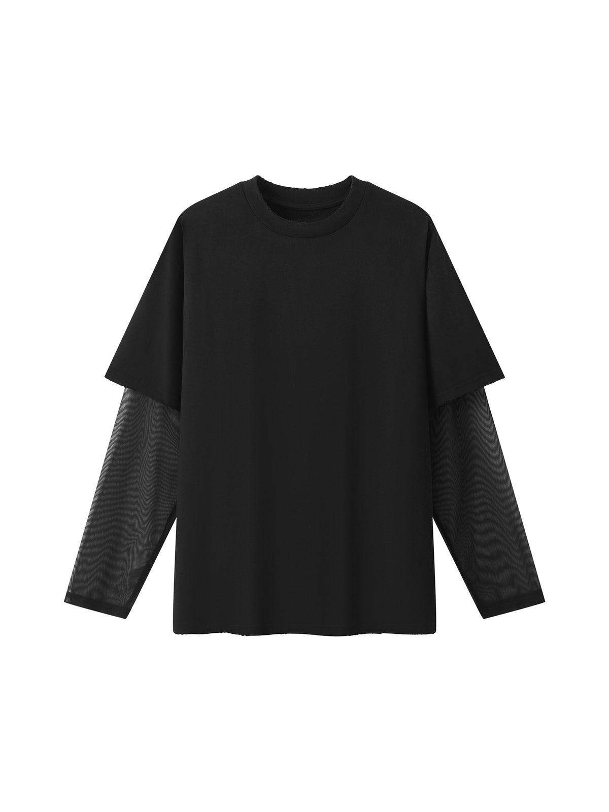 Unisex Sunfade Layer T-Shirt black front view