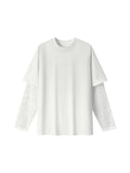 Unisex Sunfade Layer T-Shirt white front view