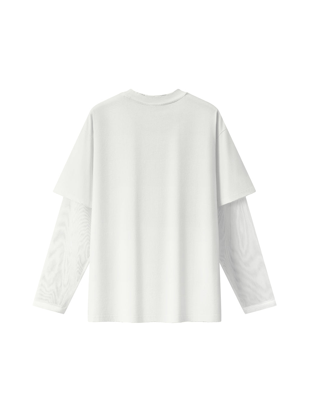 Unisex Sunfade Layer T-Shirt white back view