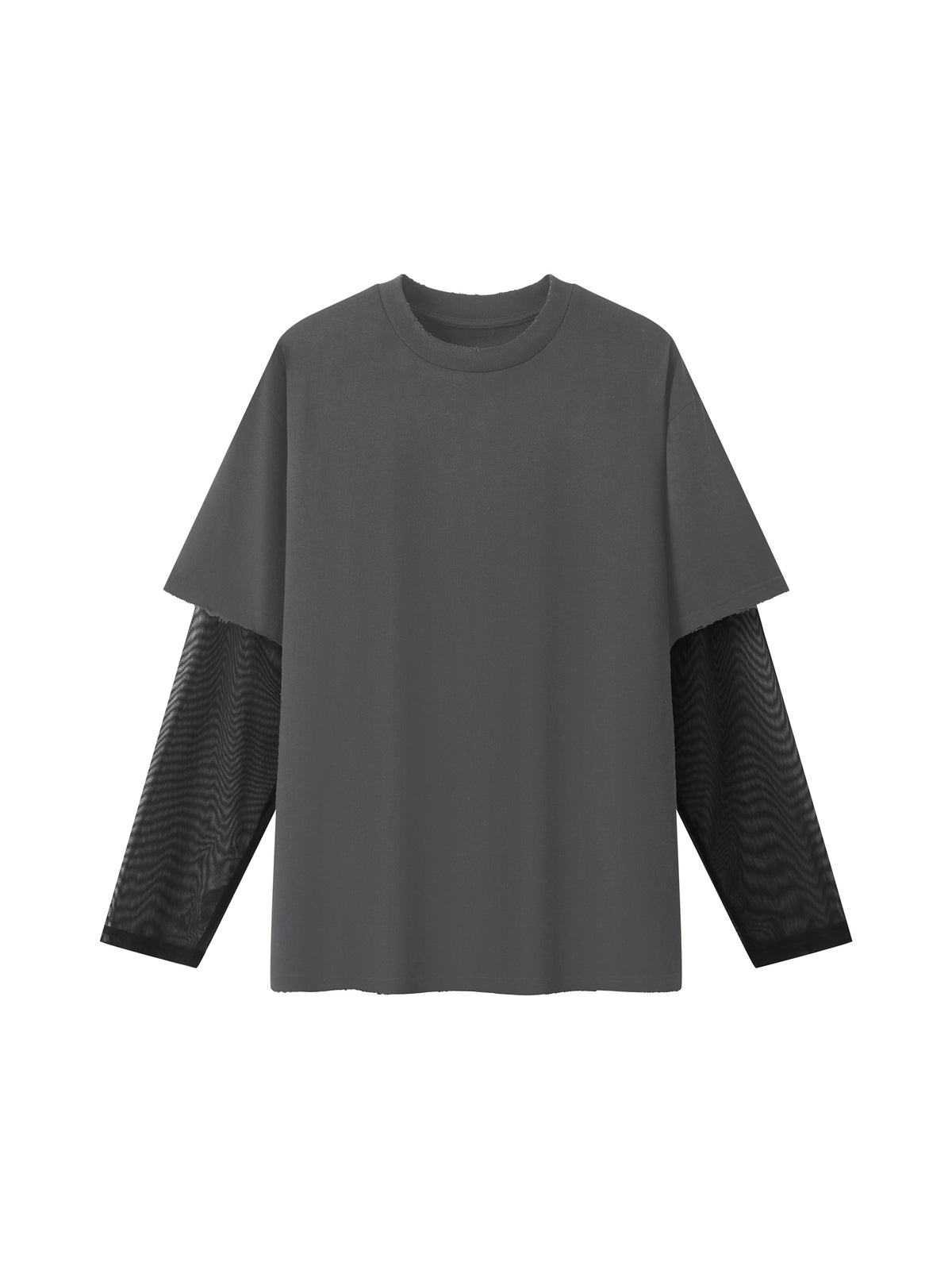 Unisex Sunfade Layer T-Shirt dark gray front view