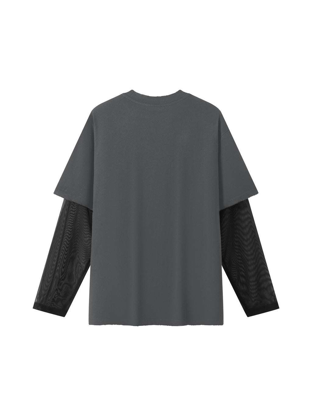 Unisex Sunfade Layer T-Shirt dark gray back view