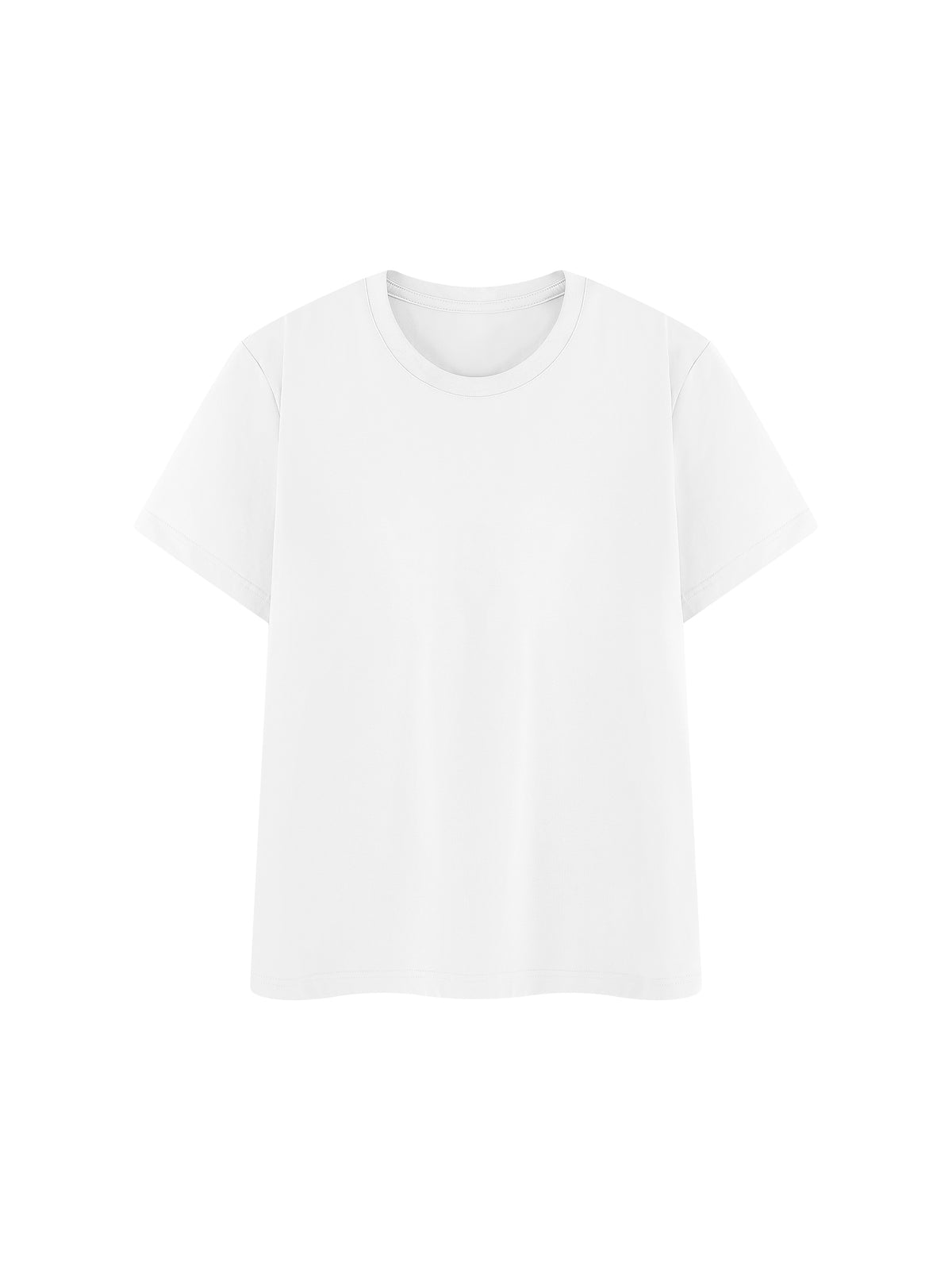 Off Script Regular Fit Crewneck T-Shirt - White front view
