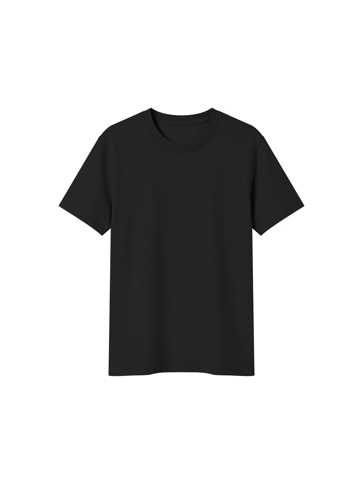 Off Script Sorona Crewneck T-Shirt - Black front view