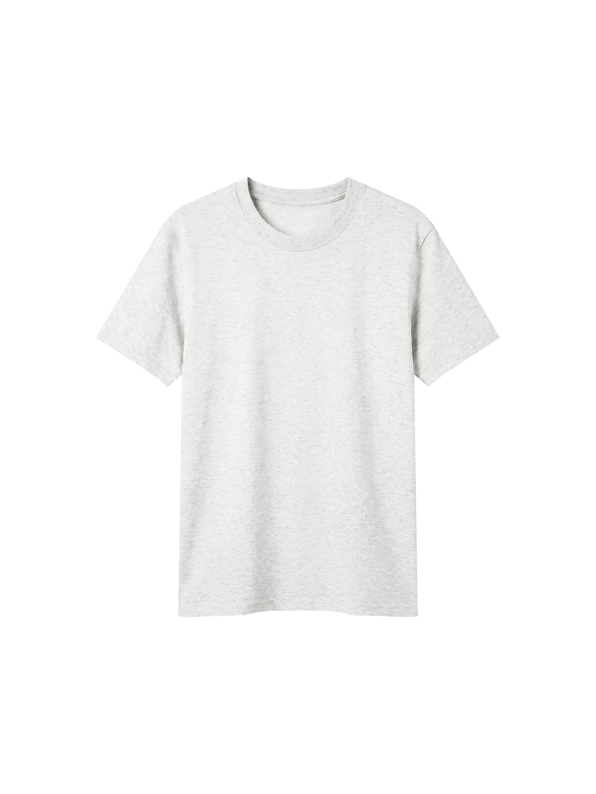 Off Script Sorona Crewneck T-Shirt - Flower Gray front view