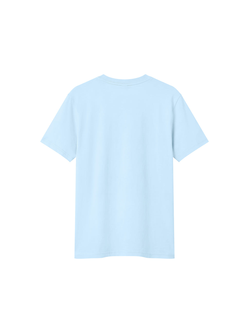 Off Script Sorona Crewneck T-Shirt - Light Blue back view