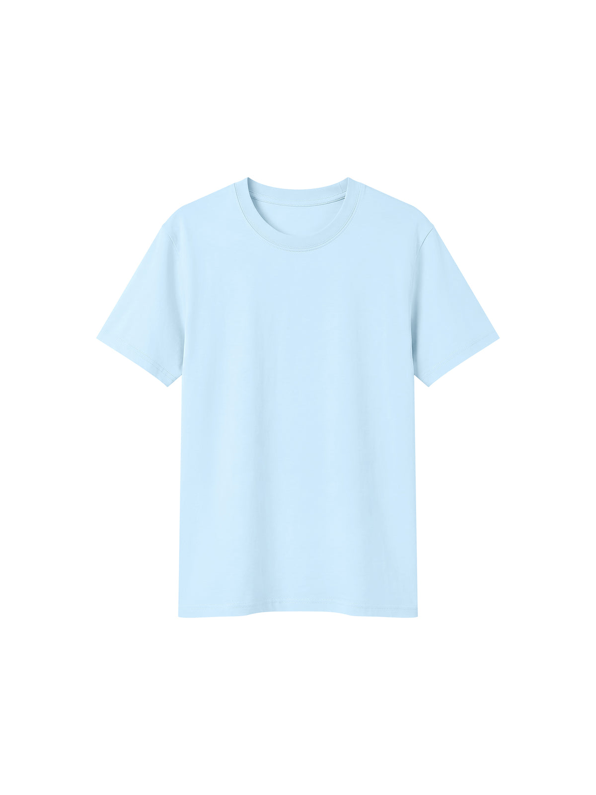 Off Script Sorona Crewneck T-Shirt - Light Blue front view