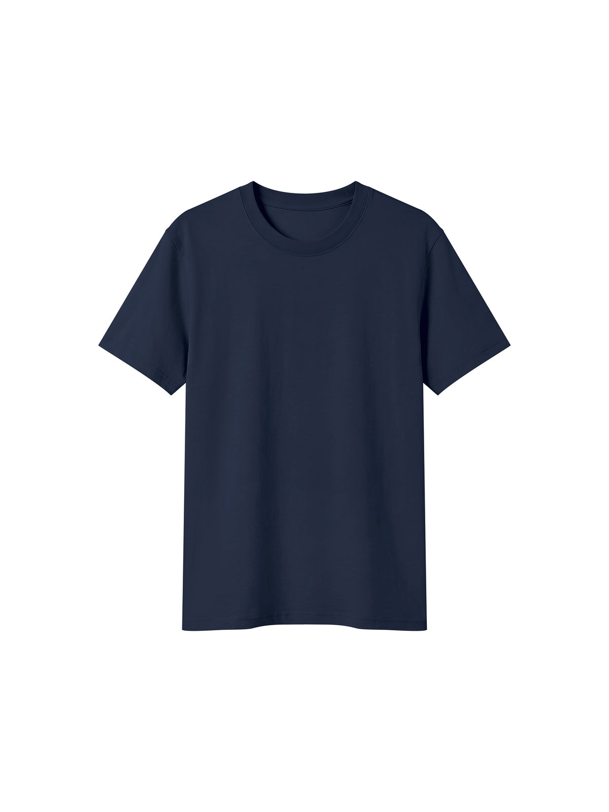 Off Script Sorona Crewneck T-Shirt - Navy Blue front view