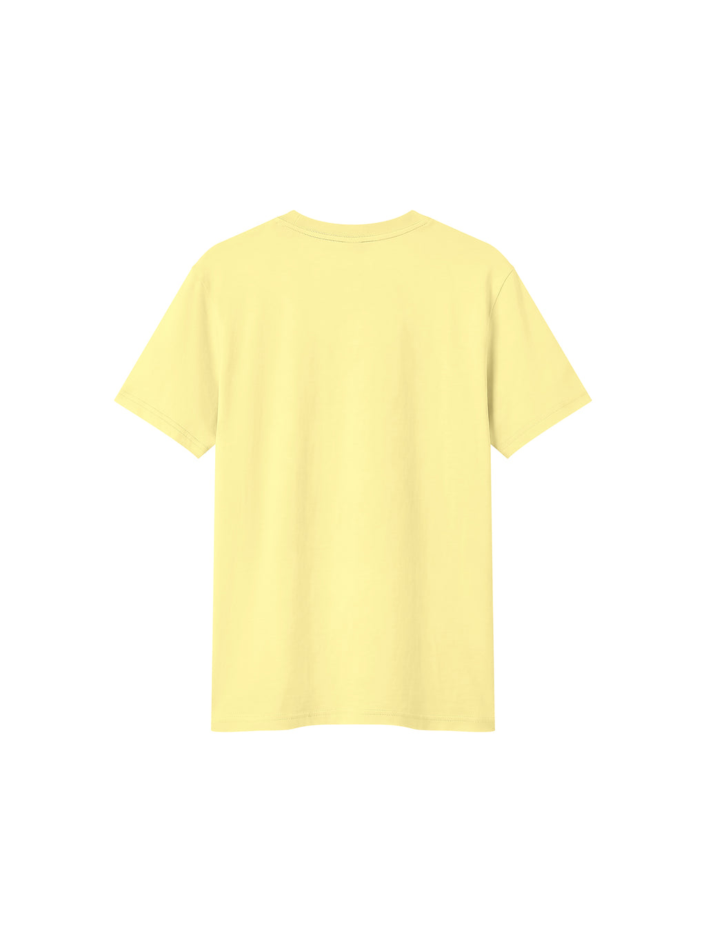 Off Script Sorona Crewneck T-Shirt - Yellow back view