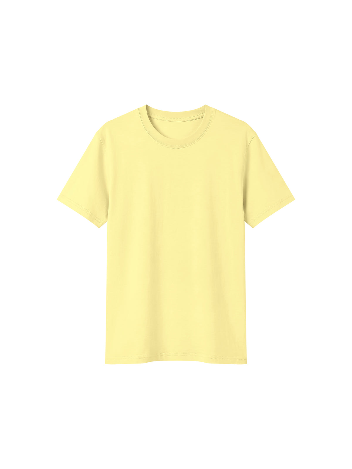 Off Script Sorona Crewneck T-Shirt - Yellow front view