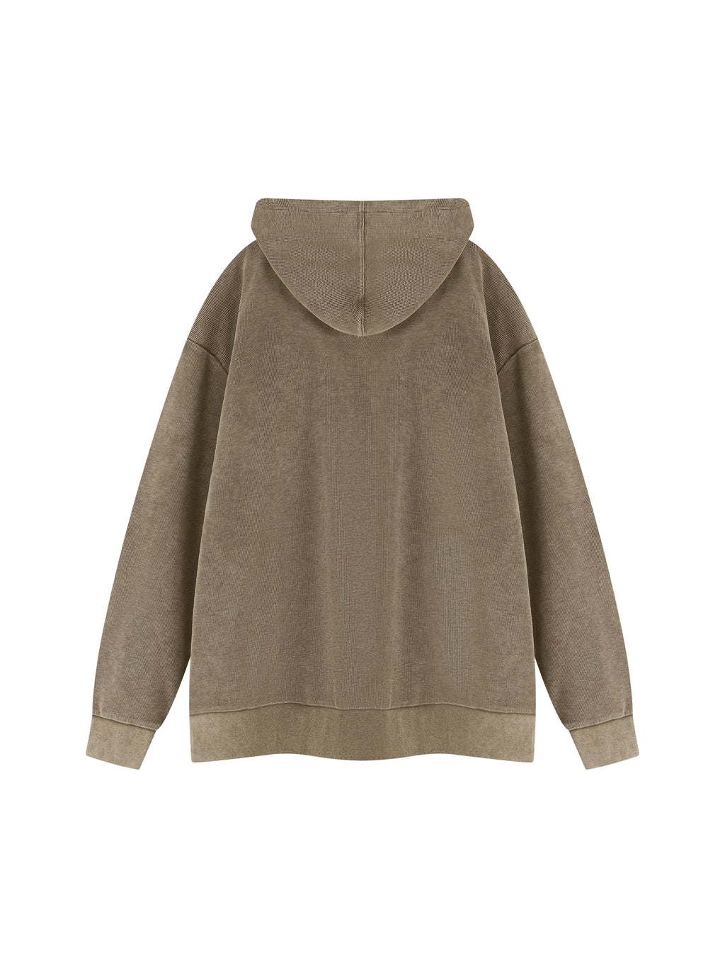 Unisex Mineral Wash Oversized Hoodie – Coffee back