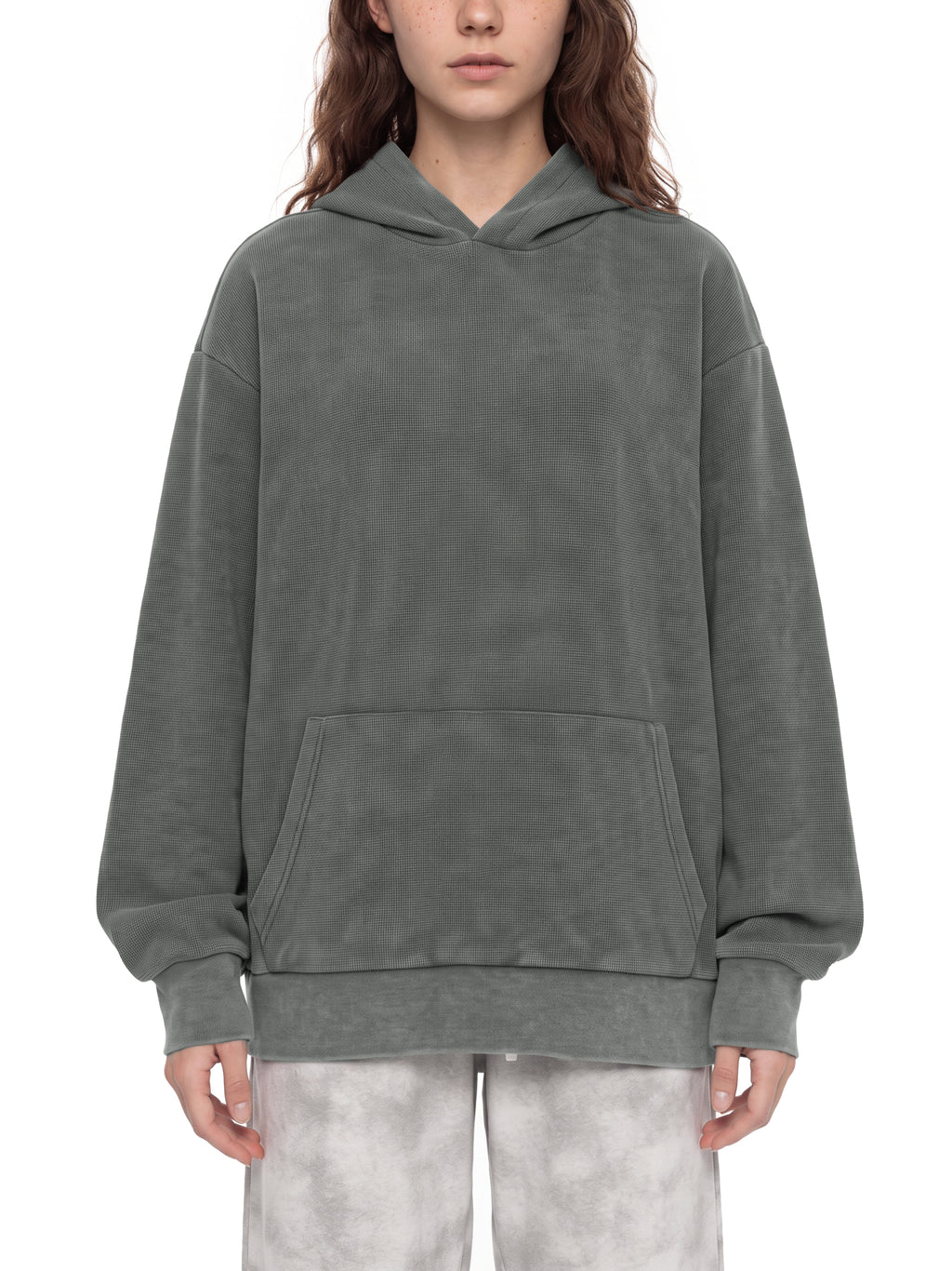 Unisex Mineral Wash Oversized Hoodie – model view 6