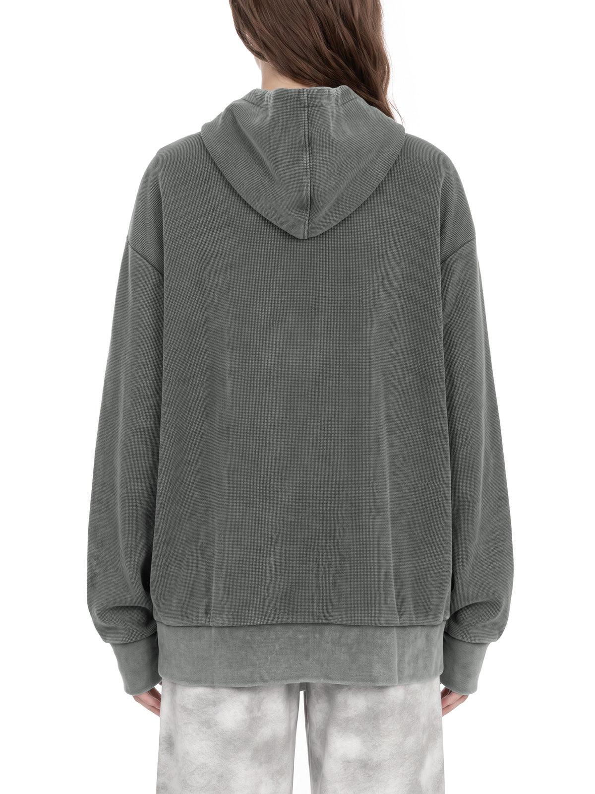 Unisex Mineral Wash Oversized Hoodie – model view 8
