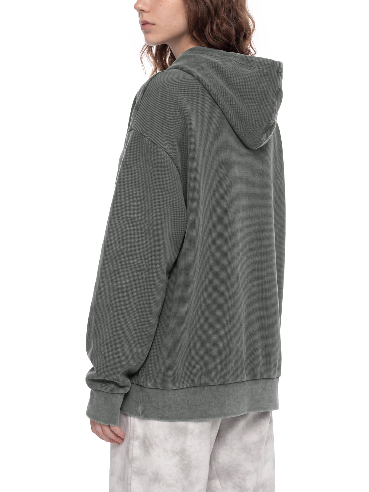 Unisex Mineral Wash Oversized Hoodie – model view 10