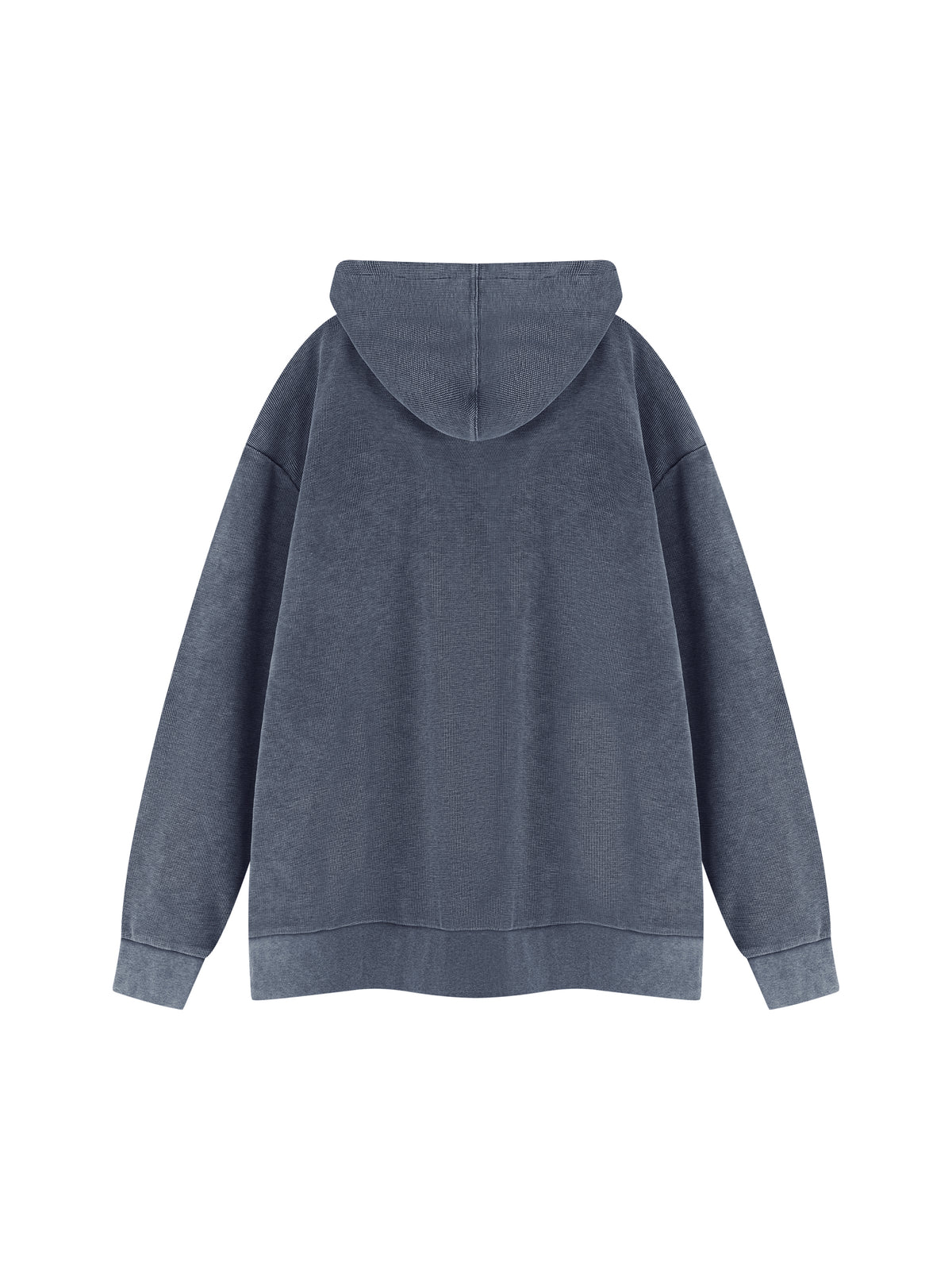 Unisex Mineral Wash Oversized Hoodie – Navy Blue back