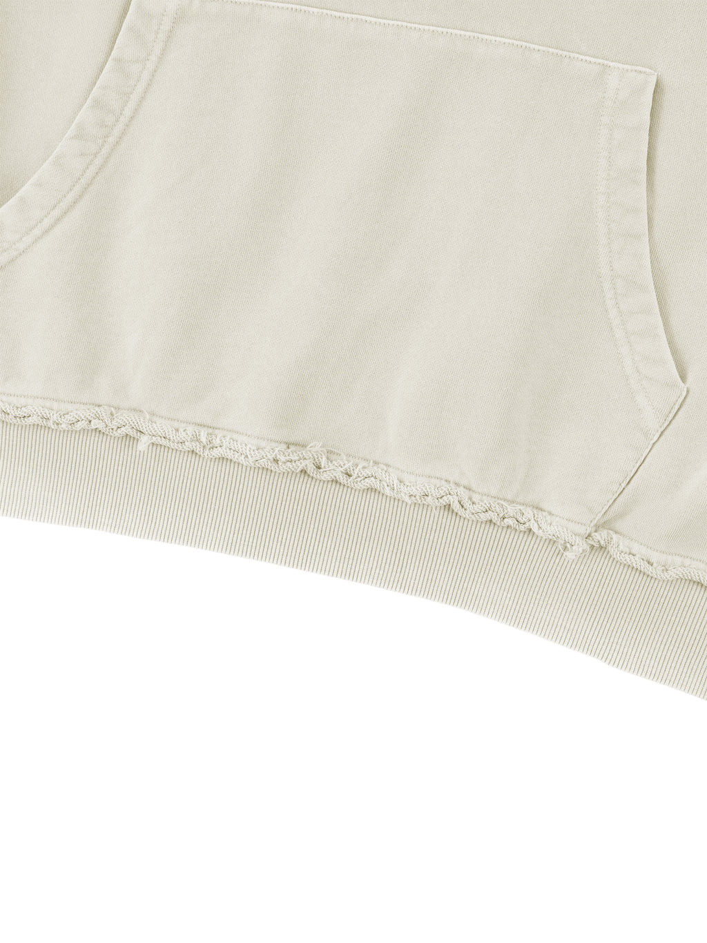 Unisex Raw Edge Crewneck Sweatshirt – detail view 3