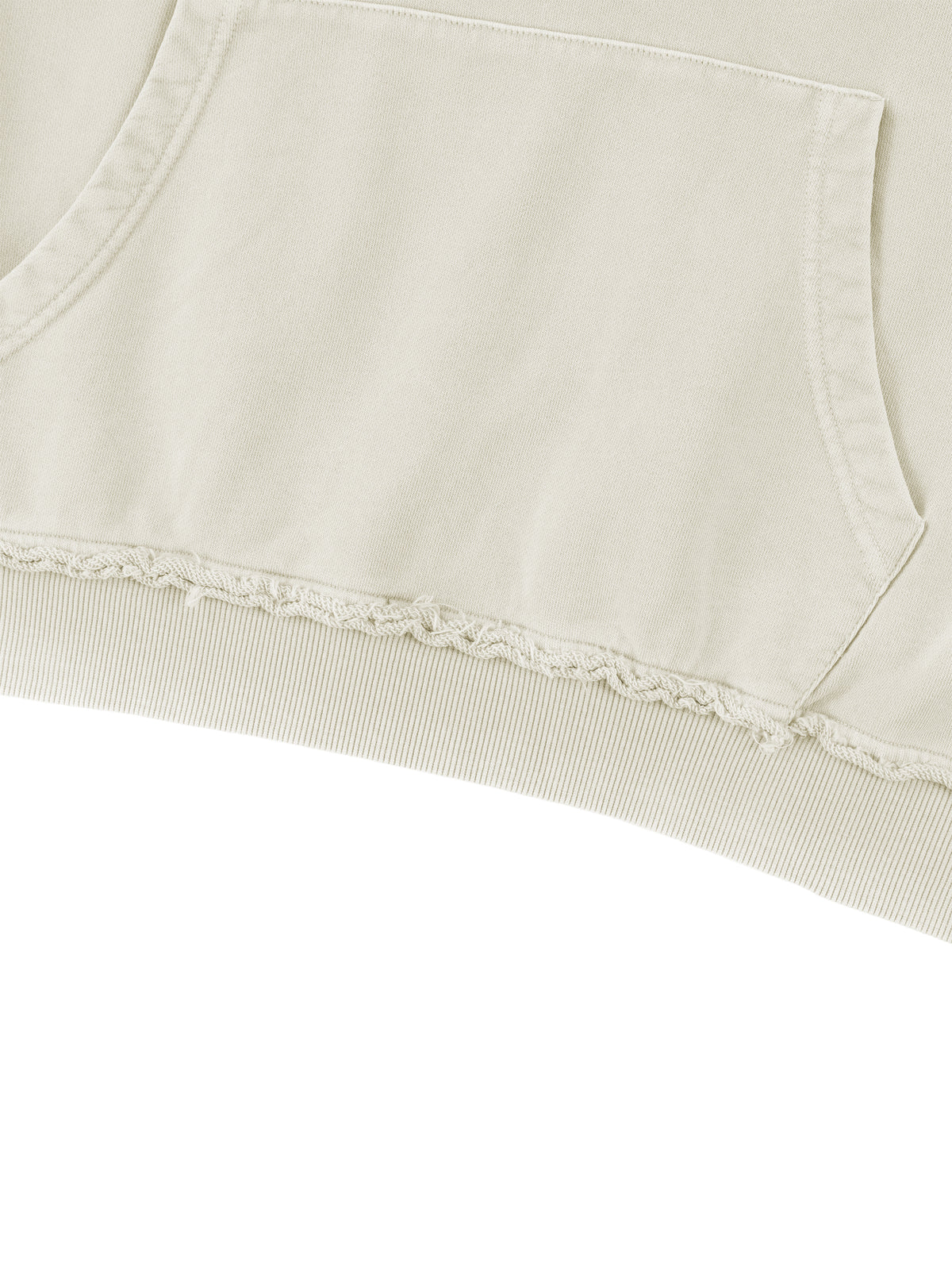 Unisex Raw Edge Crewneck Sweatshirt – detail view 3