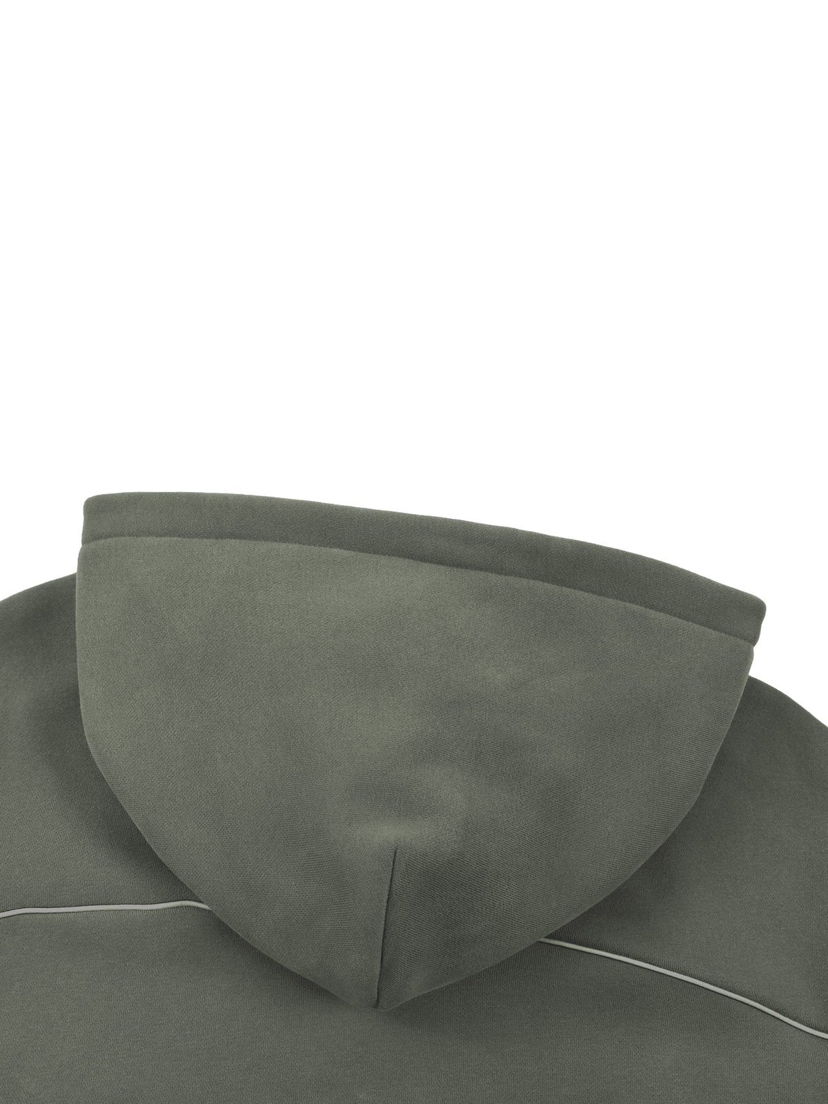 Unisex Oversized Piping Fleece Hoodie – detail view 4