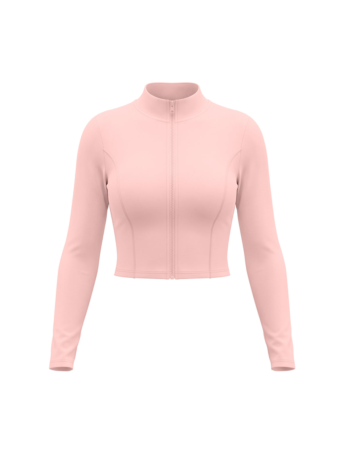 Women’s Crop Yoga Sports Jacket - Pink front